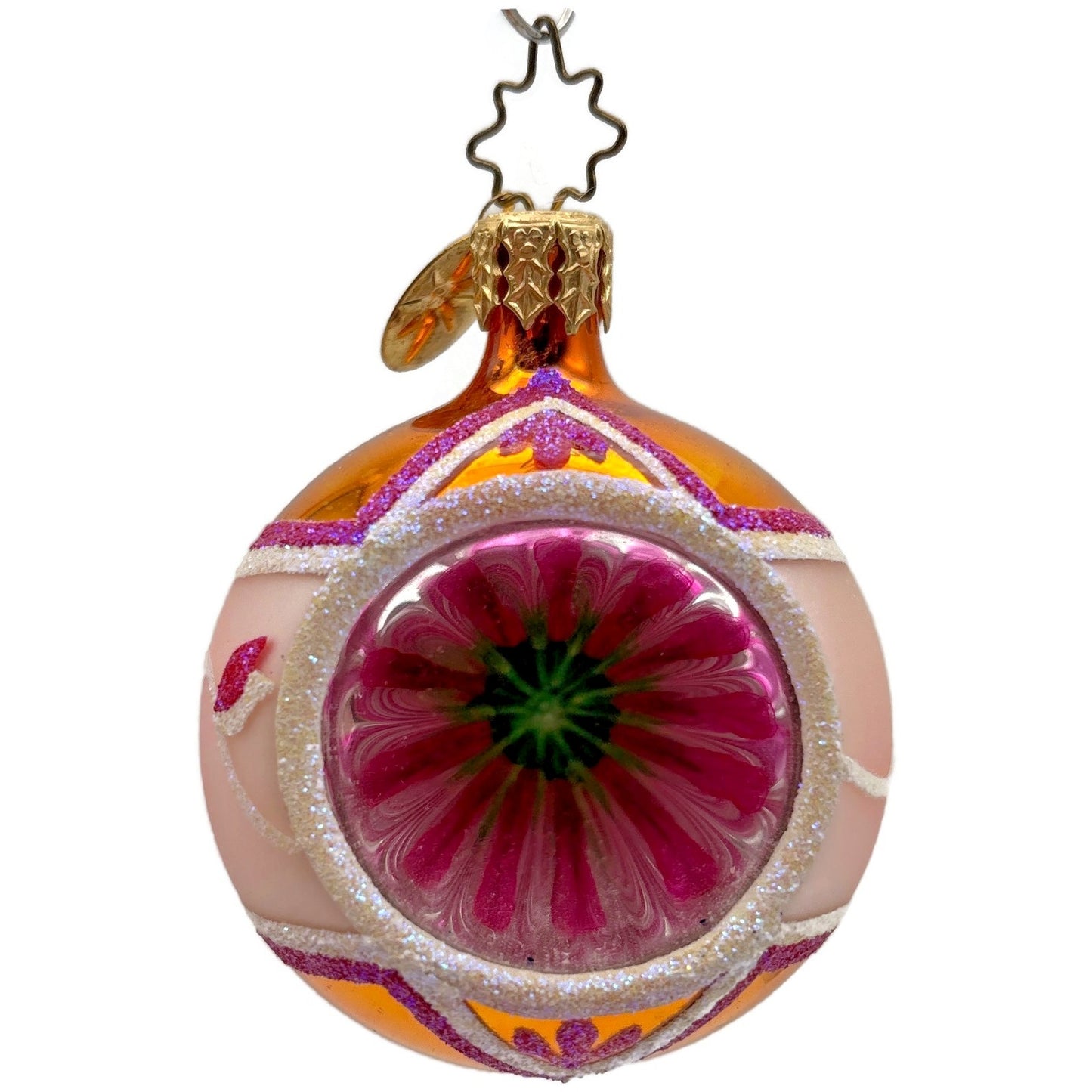 Christopher Radko Fantasia Kensington Glow Ball Reflector Christmas Ornament