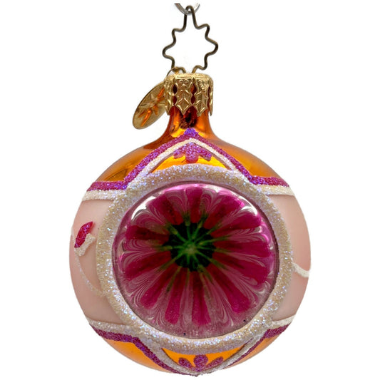 Christopher Radko Fantasia Kensington Glow Ball Reflector Christmas Ornament