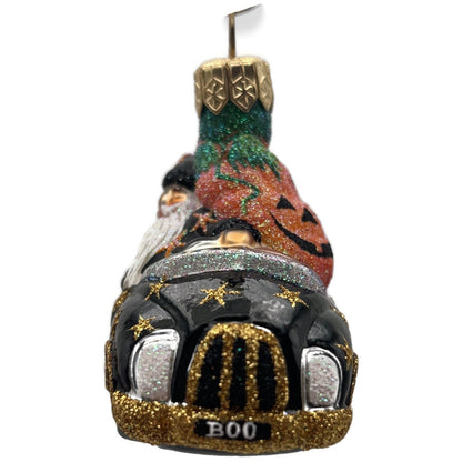 Patricia Breen Knightsbridge Santa Halloween Black Pumpkin Christmas Ornament