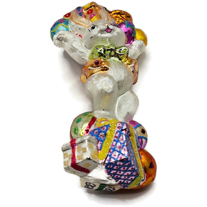Christopher Radko Eggstra Plenty Easter Bunny Christmas Tree Ornament 0104190