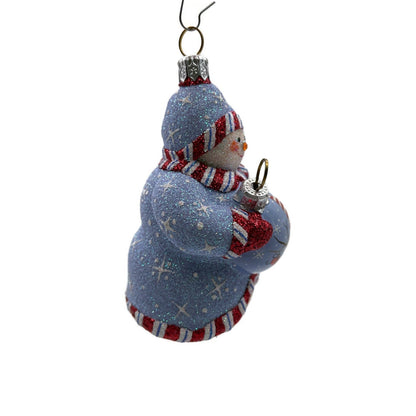 Patricia Breen Ornamental Snowman Blue Christmas Holiday Tree Ornament