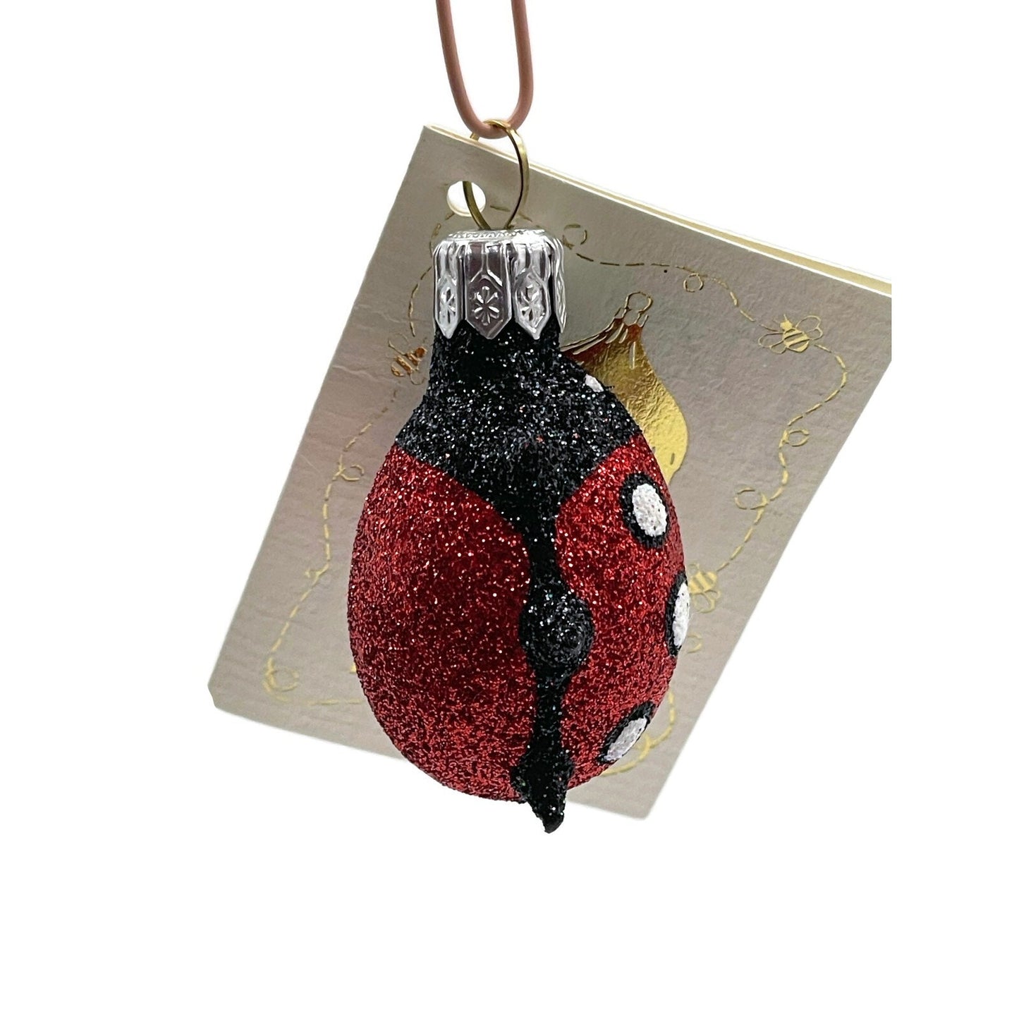 Patricia Breen Miniature Egg Surprise Ladybug Easter Christmas Bug Ornament 2531