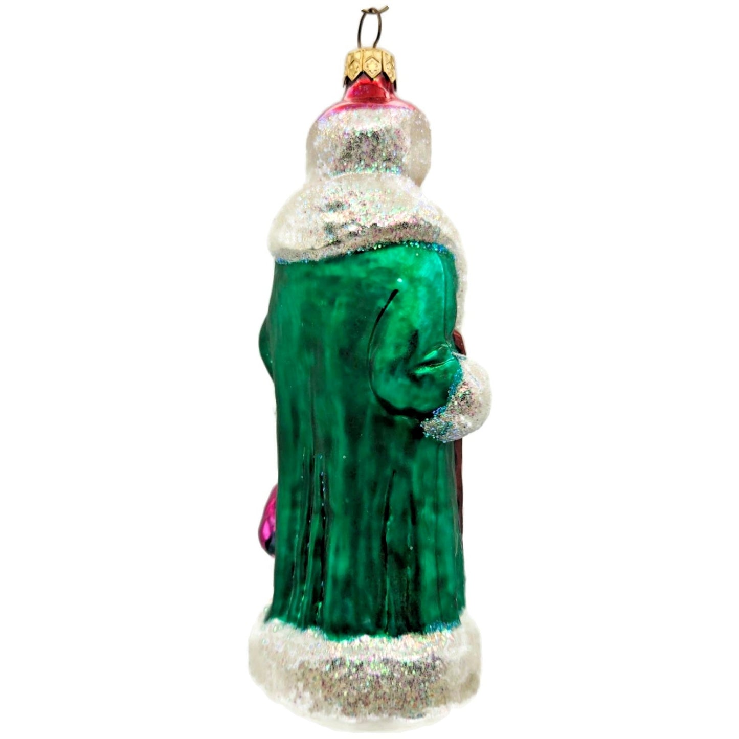 Christopher Radko Aqua Russian Santa Green Christmas Tree Ornament 91-112-7