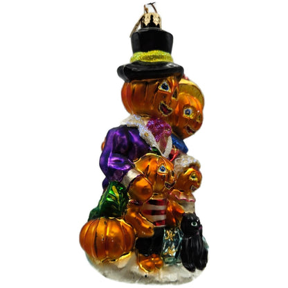 Christopher Radko The Patch worthies Orange Pumpkin Halloween Ornament 01-0518-0