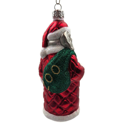 Patricia Breen Christmas at the Zoo Elephant Red Glitter Christmas Ornament CATZ