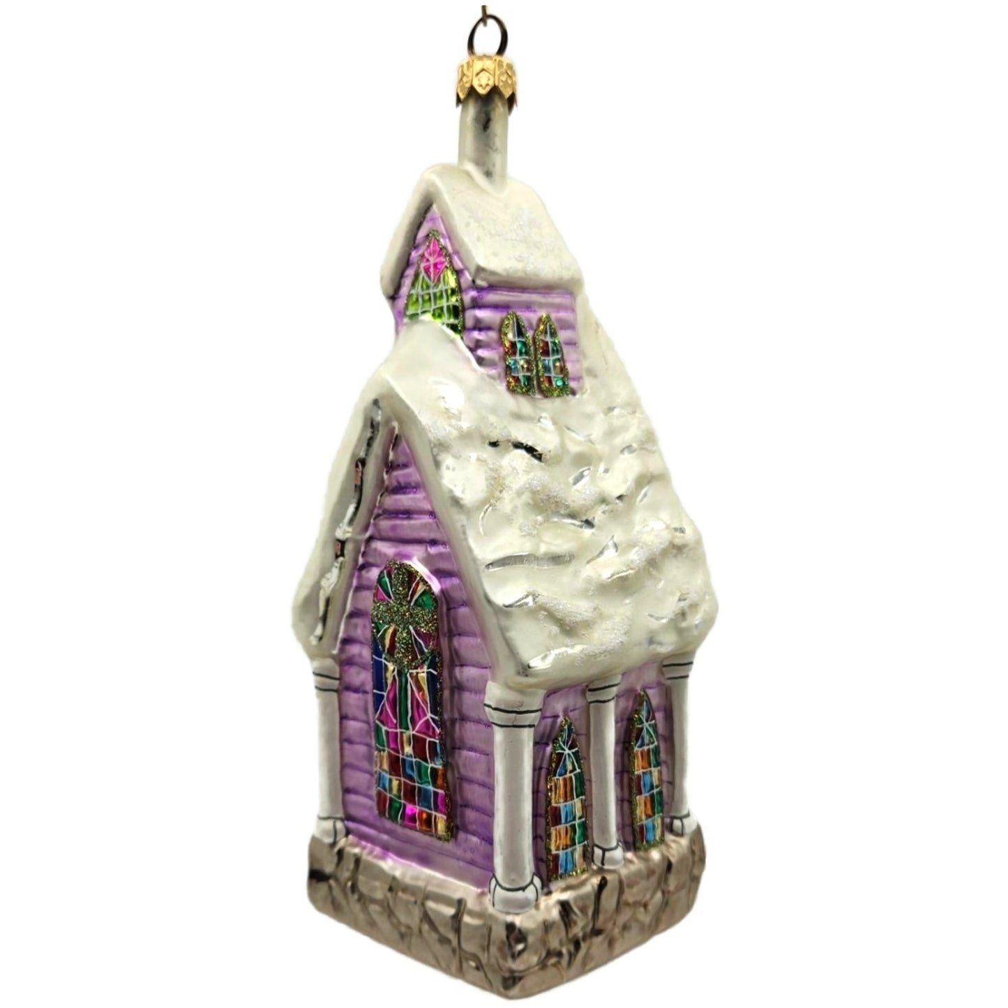 Christopher Radko Midnight Blessings Church Christmas Tree Ornament 99-382-0