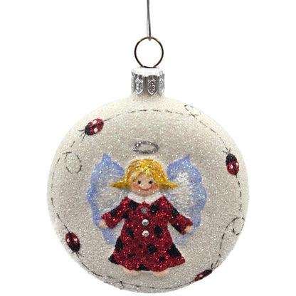 Patricia Breen Littlest Angel Medallion Ladybug Spring Christmas Tree Ornament