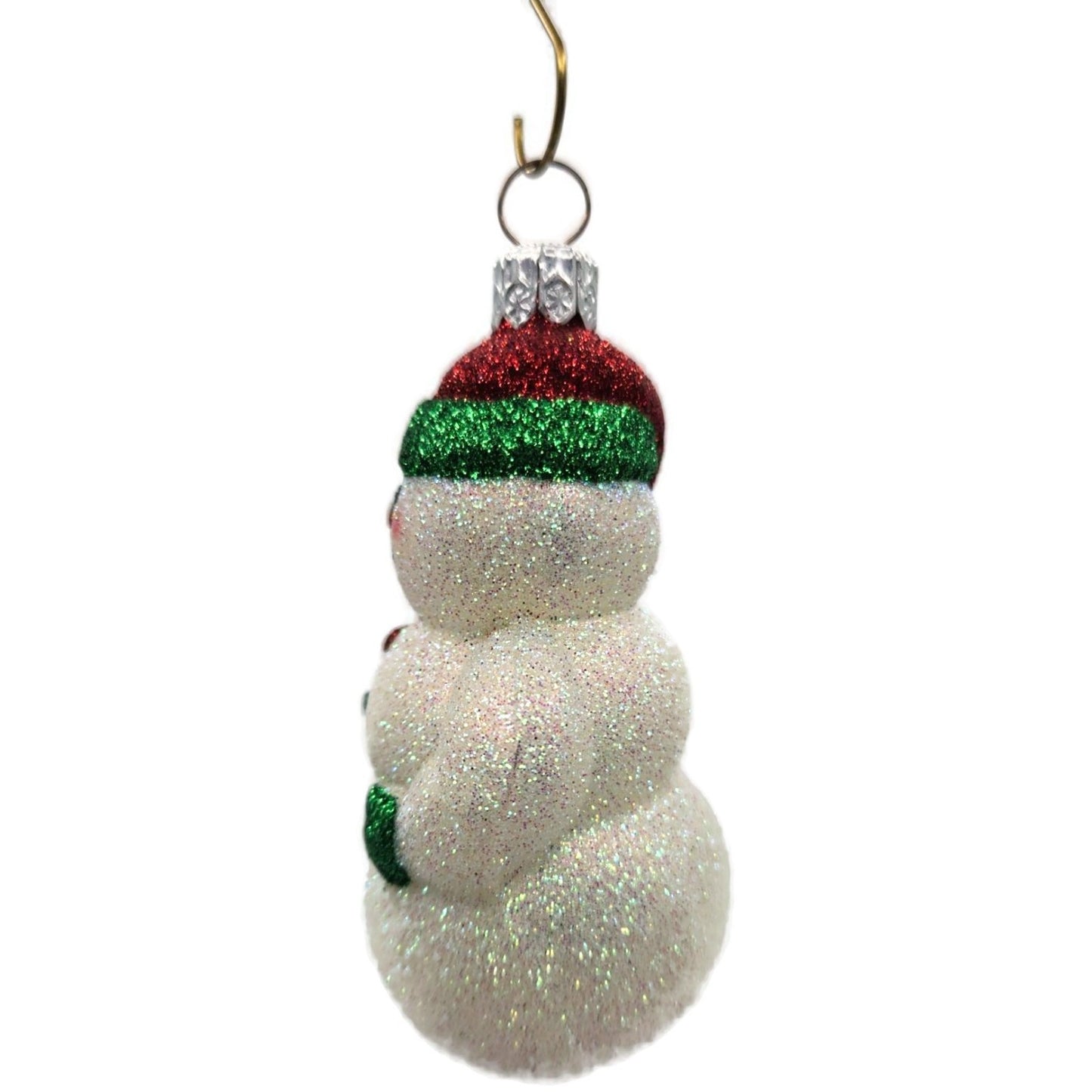 Patricia Breen Loving Snowman Green Red Hearts White Christmas Tree Ornament