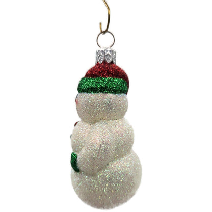 Patricia Breen Loving Snowman Green Red Hearts White Christmas Tree Ornament