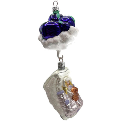 Patricia Breen Visions Of Sugar Plums Purple Plums Shiny Bear Christmas Ornament