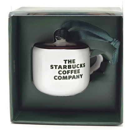 Starbucks Ceramic Mini Cup Coffee Mug Christmas Tree Ornament New 2025 Heart