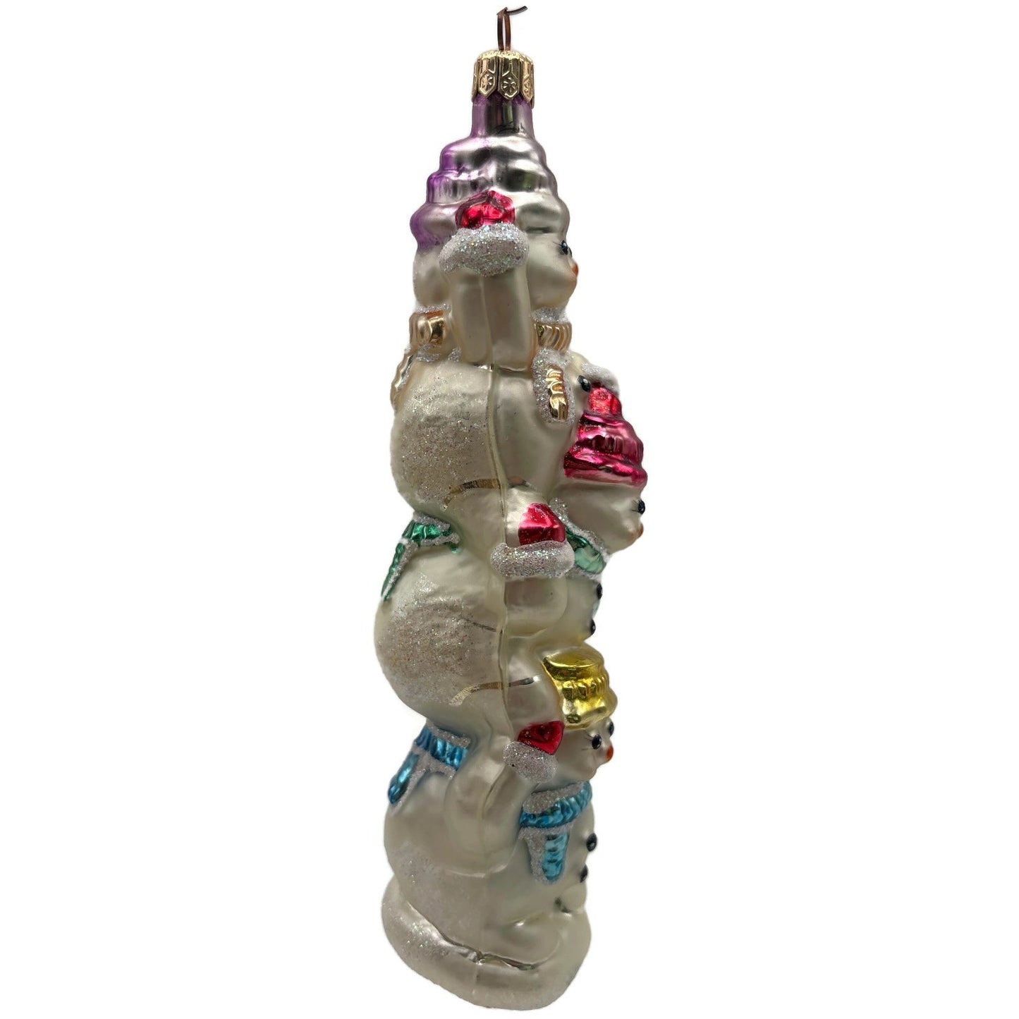 Christopher Radko Snowtem Pole Snowmen Christmas Tree Ornament 96-155-0