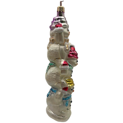 Christopher Radko Snowtem Pole Snowmen Christmas Tree Ornament 96-155-0