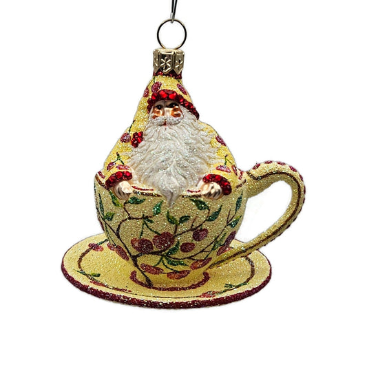 Patricia Breen Tea for Two Cherries Fruit Spring Holiday Ornament Tea Party CATZ