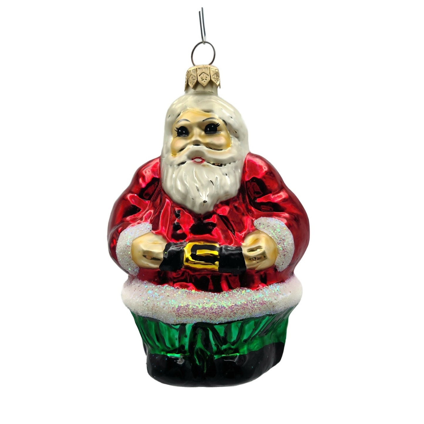 Christopher Radko The Clauses Double Sided Santa Christmas Ornament 96-159-0