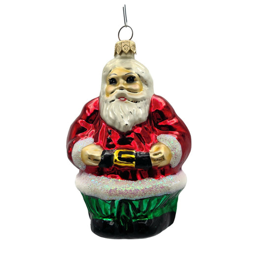 Christopher Radko The Clauses Double Sided Santa Christmas Ornament 96-159-0