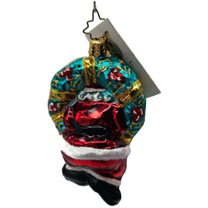 Christopher Radko I've Been Framed Little Gems Santa Christmas Ornament 1011241