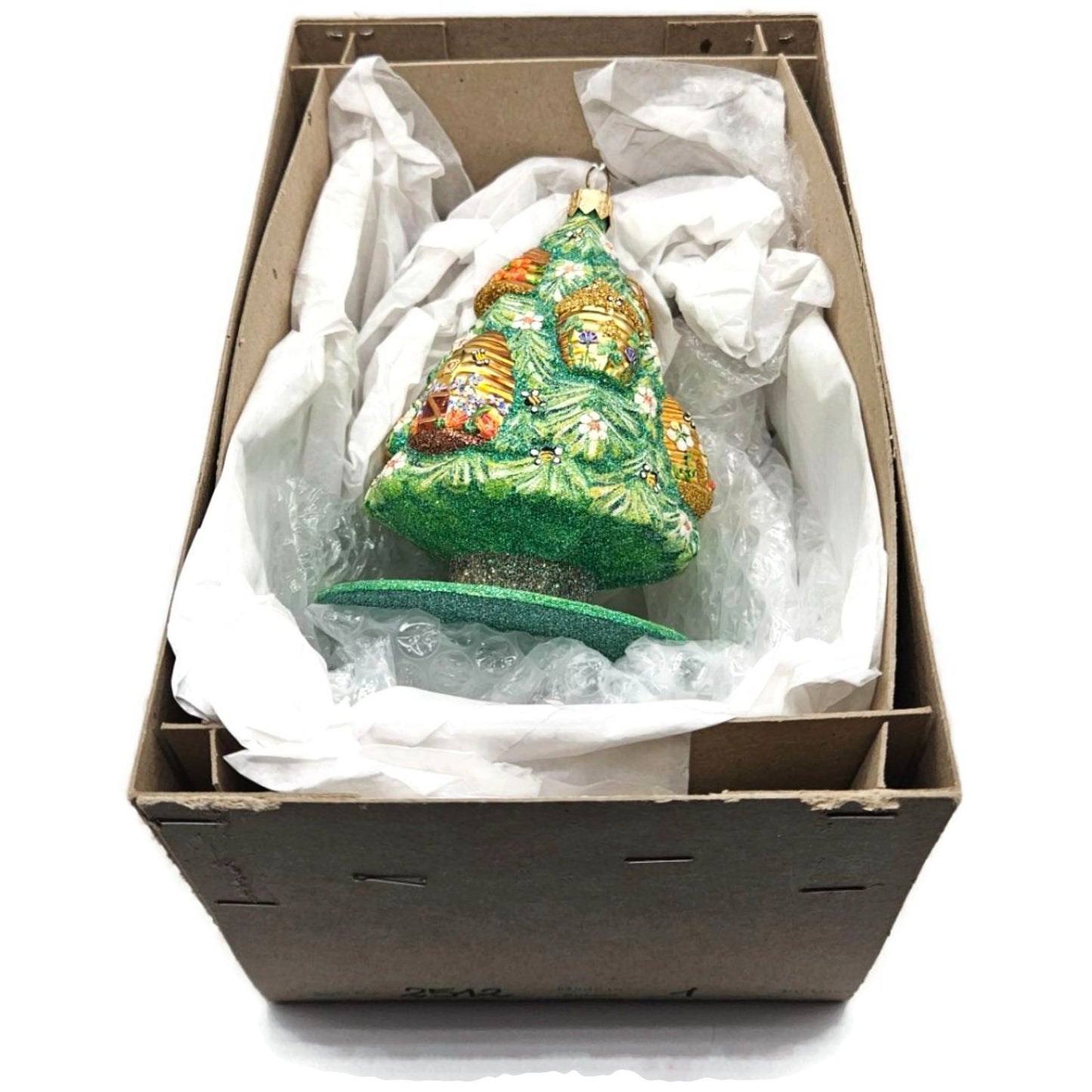 Patricia Breen Beeskep Topiary Green Flower Bees Spring Christmas Tree Sculpture