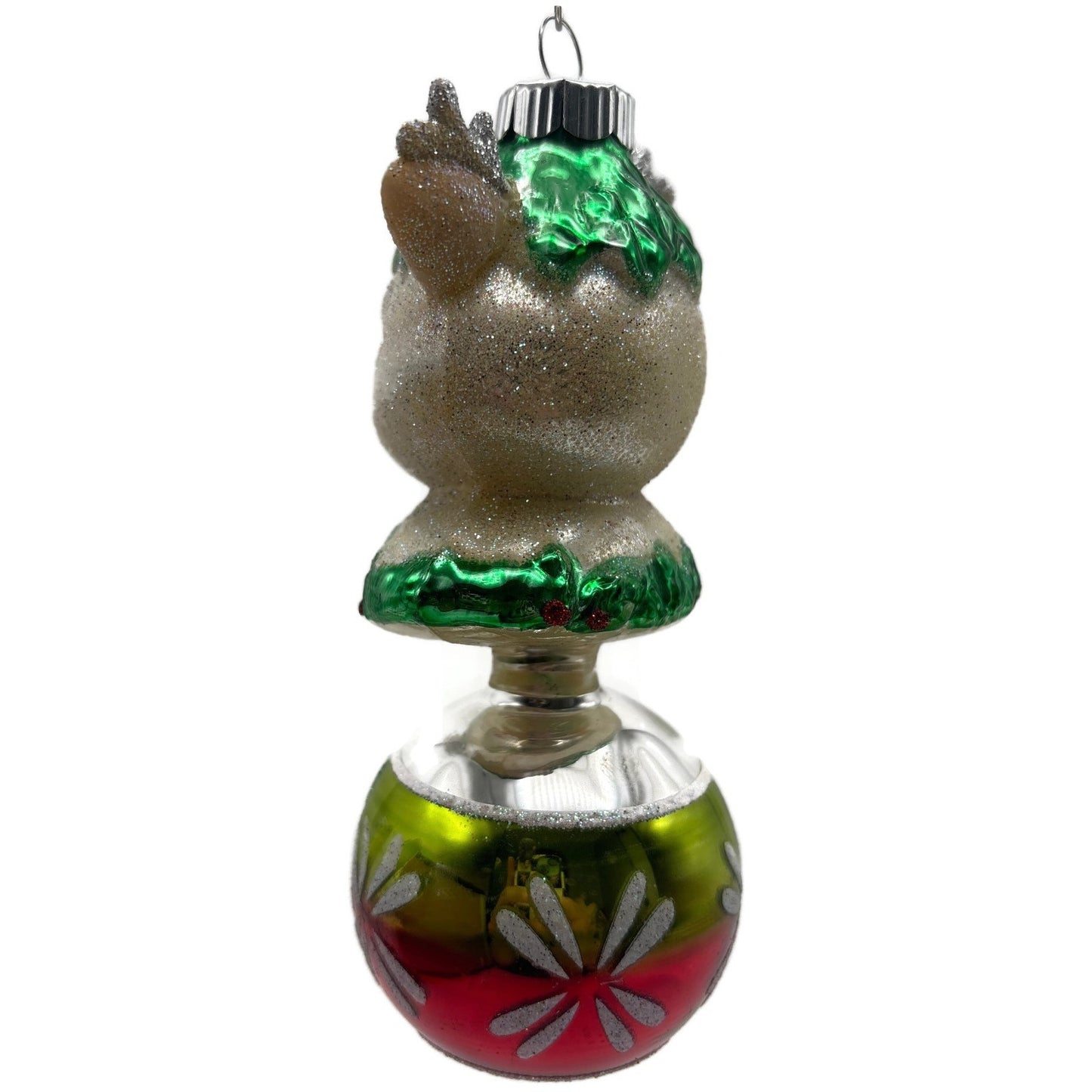 Christopher Radko Shiny Brite Holiday Splendor Santa Deer Christmas Ornament Set