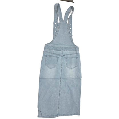 Denim Overall Dress Light Indigo Blue The Esther Women’s Small Boutique Fashion