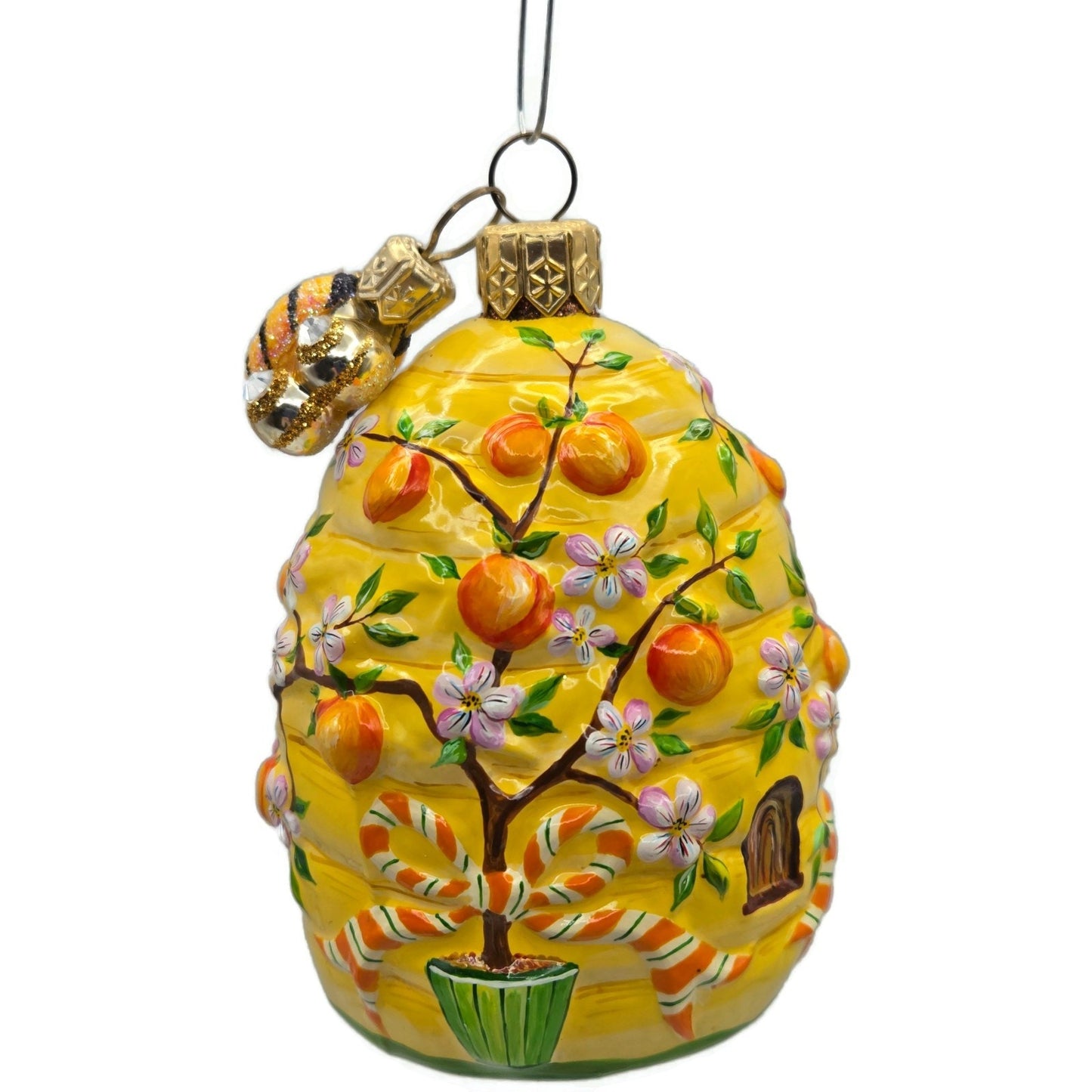 Patricia Breen A Beeskep for Lucy Flowers Fruit Yellow Spring Christmas Ornament