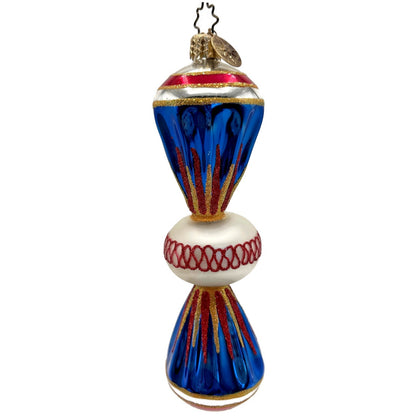 Christopher Radko Fantasia Party Pop Blue Christmas Tree Ornament 1010454