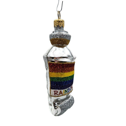 Patricia Breen PB Paints Rainbow Rolled Tube Art Christmas Holiday Tree Ornament