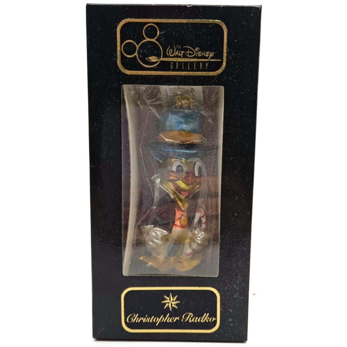 Christopher Radko By Jiminy Cricket Disney Limited Edition Christmas Ornament