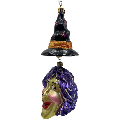 Christopher Radko Witch Topper Halloween Christmas Hat Ornament 02-0041-0