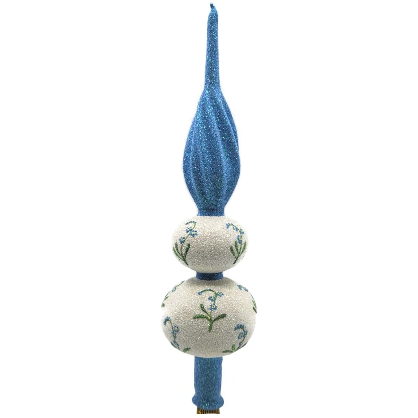 Patricia Breen Miniature Forget-Me-Not Finial Blue Spring Christmas Tree Topper