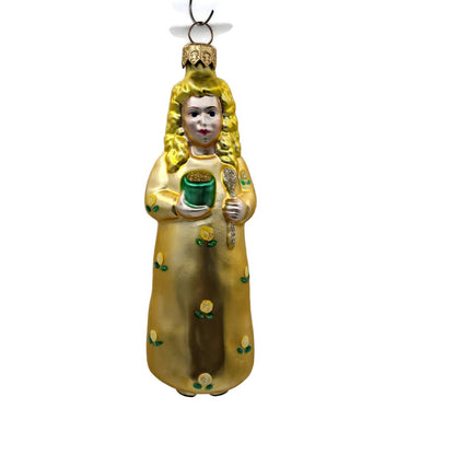 Patricia Breen Goldilocks Yellow Roses Flowers Floral Christmas Holiday Ornament