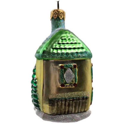 Patricia Breen Garland House Gold Green Roof Pine Christmas Ornament Milaegers
