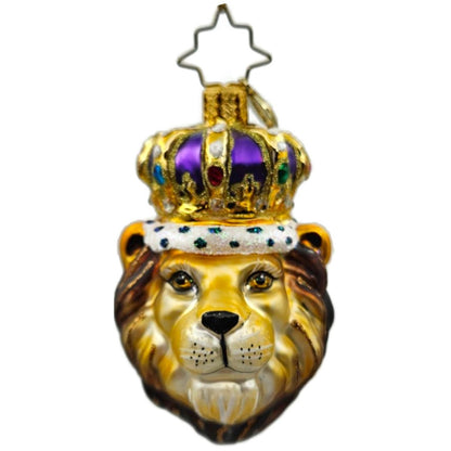 Christopher Radko Roaring Royalty Gem Lion King Christmas Tree Ornament 1020654