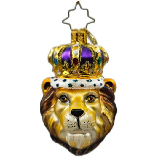 Christopher Radko Roaring Royalty Gem Lion King Christmas Tree Ornament 1020654