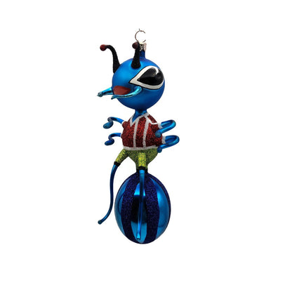 Slavic Treasures Gentlemen Ant Blue Stripe Insect Christmas Ornament 98-111-C-FB