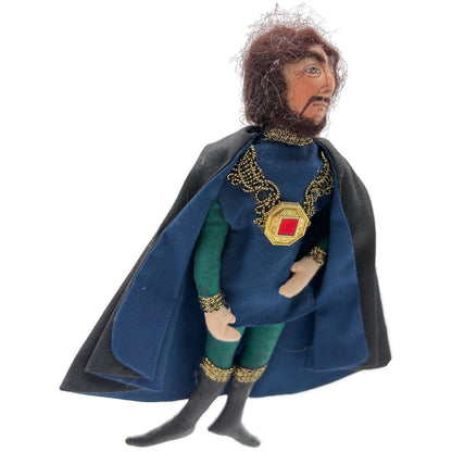 Gladys Boalt Sheriff Of Nottingham Robin Hood Fabric Christmas Ornament Signed