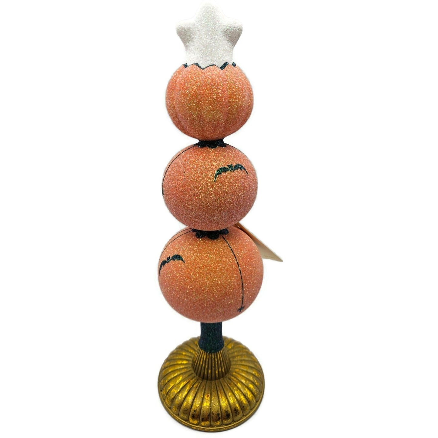 Patricia Breen Ghostly Finial Bats Spiders Jack-O-Lantern Halloween Tree Topper
