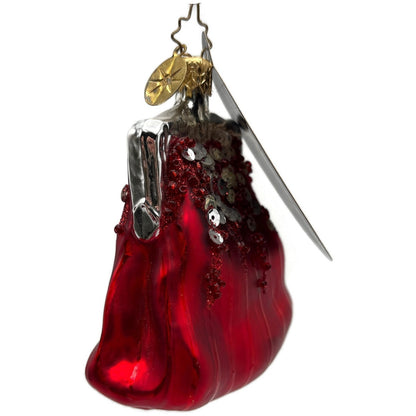 Christopher Radko Christmas Clutch Red European Glass Christmas Ornament 1013880