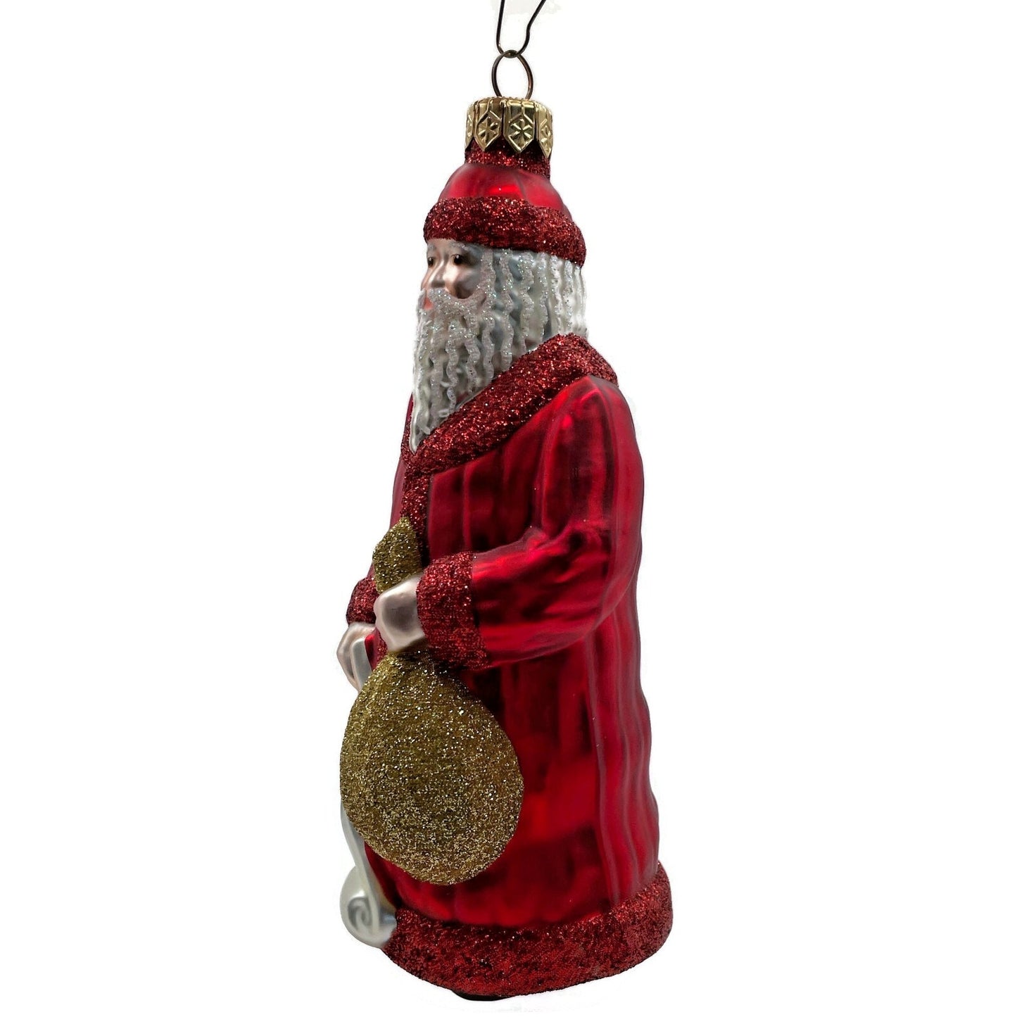 Patricia Breen Gift of the Season Red Gold Santa Claus Christmas Tree Ornament
