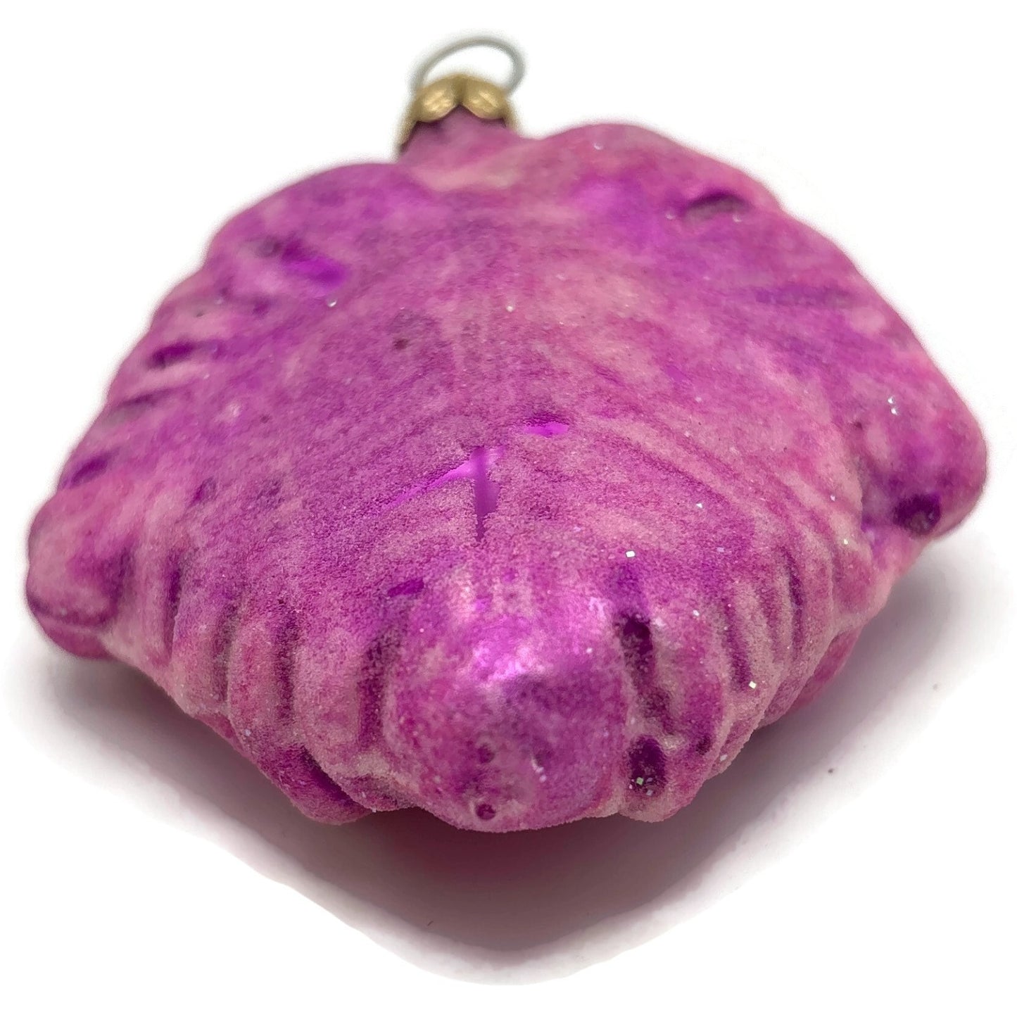 Christopher Radko Autumn Jewels Pink Frosted Leaf Christmas Ornament 96-106-0