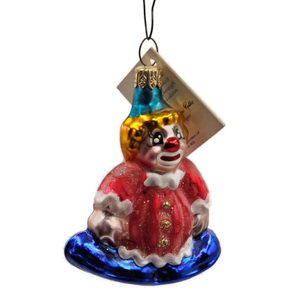 Christopher Radko Casey the Clown Red Made in Germany Christmas Tree Ornament