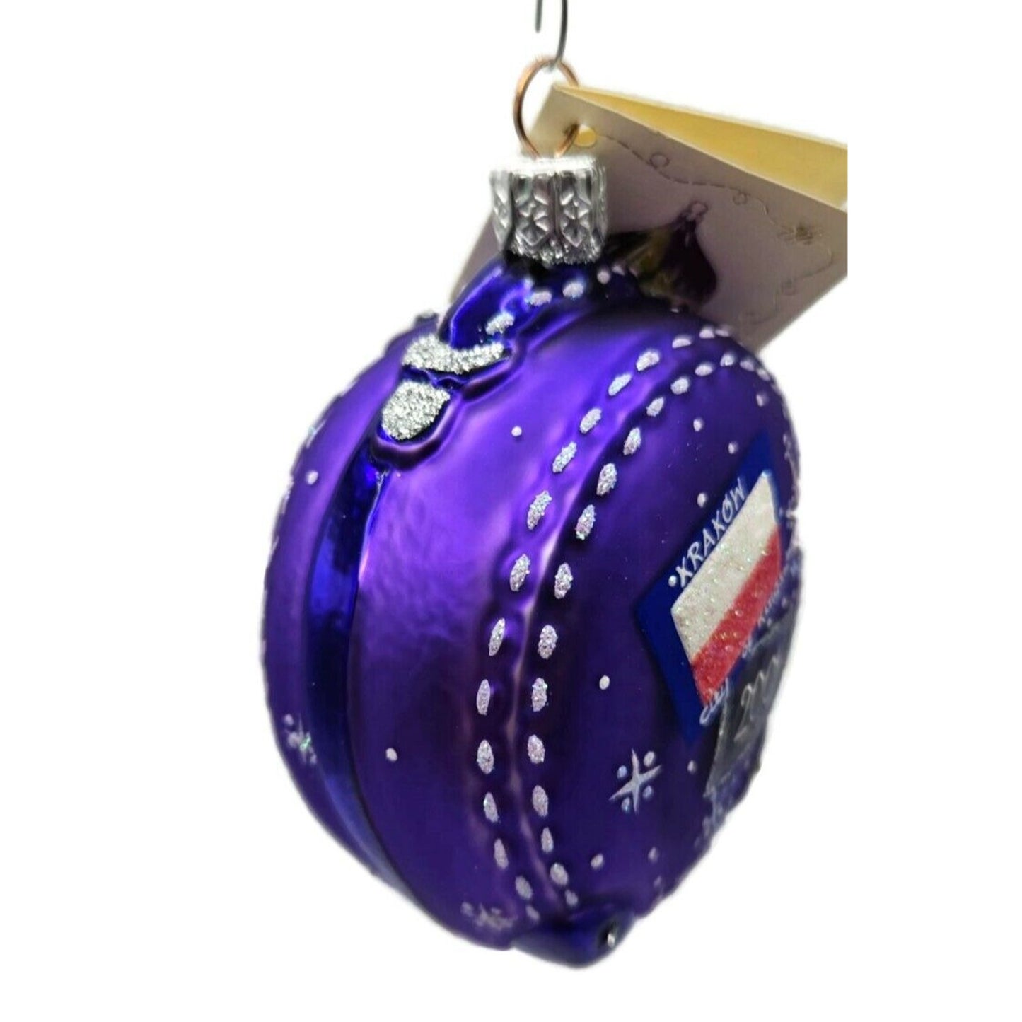 Patricia Breen Journey with Me Purple Portland Matte Christmas Travel Ornament