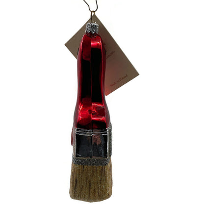 Patricia Breen Ornament PB Paint Brush Holly Art Red Christmas Holiday Tree Deco
