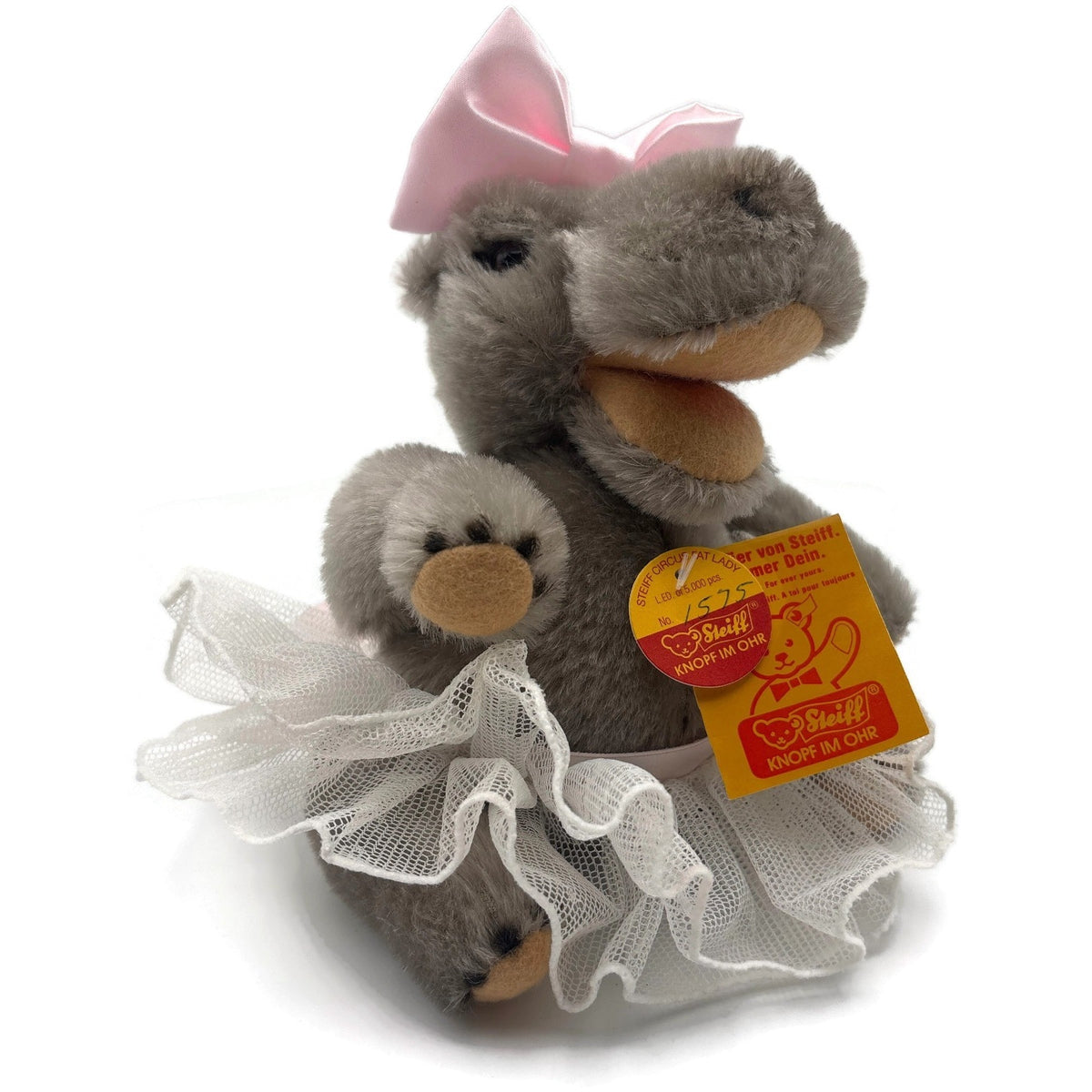Steiff Golden Age Of The Circus Hippo Fat Lady 1575 Limited Edition Stuffed Toy