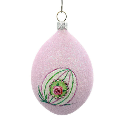 Patricia Breen Topiary Egg Rose Pink Easter Holiday Flower Christmas Ornament