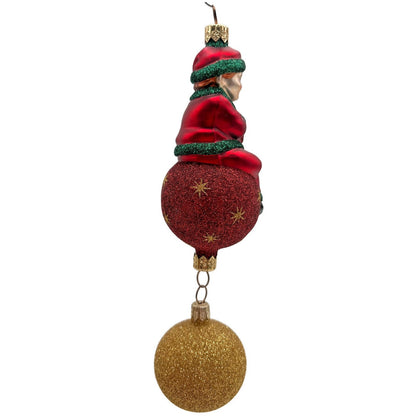 Patricia Breen Jingles The Elf Red Suit Ball Stars Christmas Ornament 9900HCB