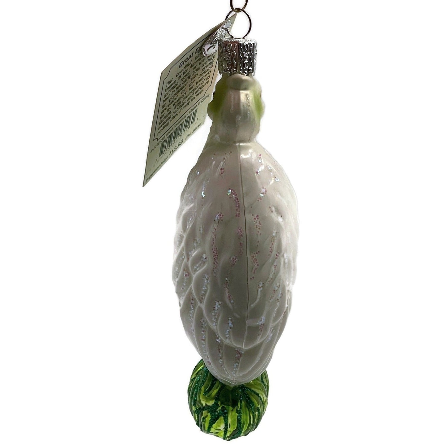 OWC Great American Egret Ornament Bird Old World Christmas Holiday Tree Decor