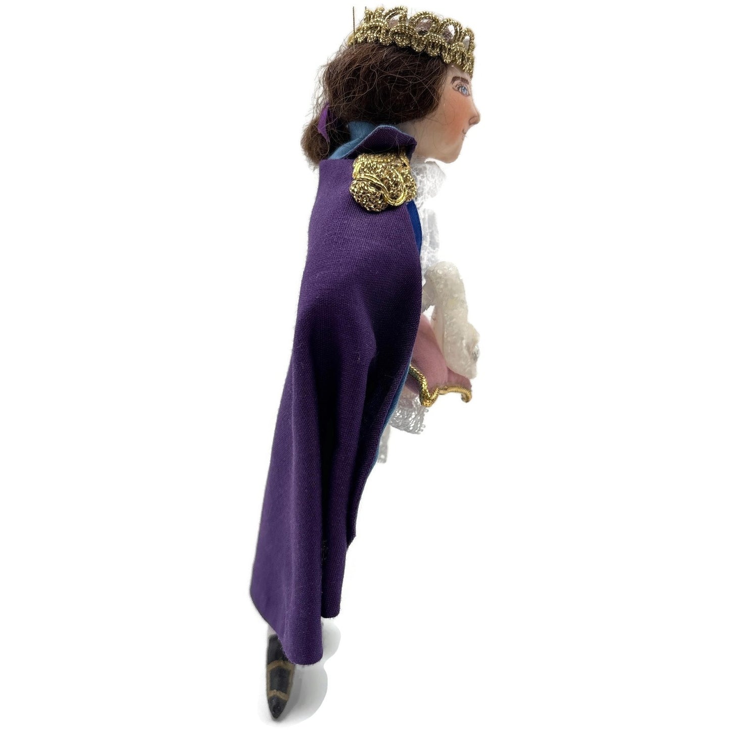 Gladys Boalt Prince Charming Cinderella Fabric Handmade Signed Holiday Ornament