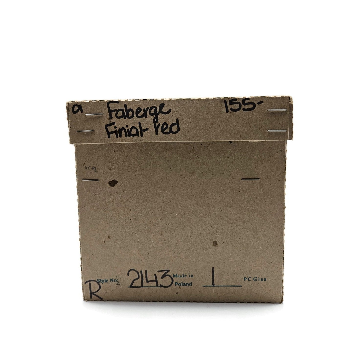 Patricia Breen Faberge Finial Red Santa Claus Glitter Christmas Holiday Topper