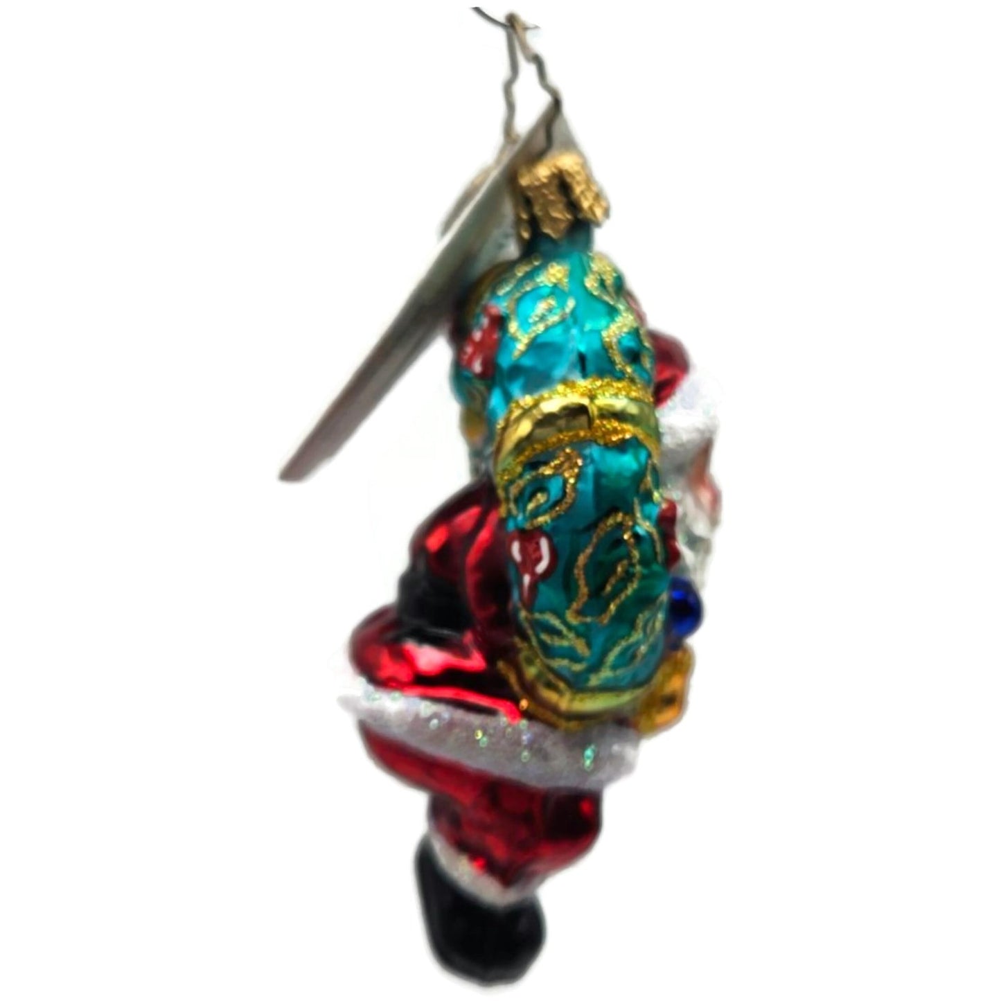 Christopher Radko I've Been Framed Little Gems Santa Christmas Ornament 1011241